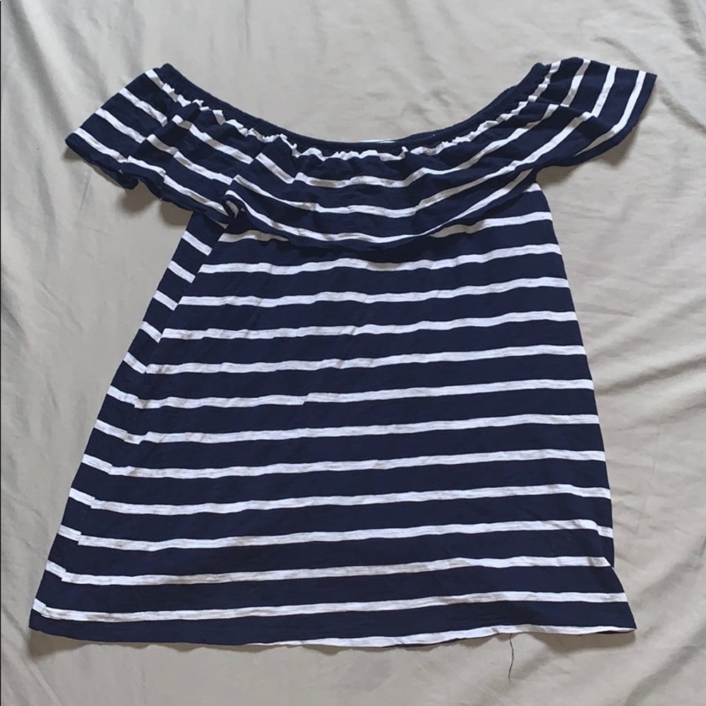 Old Navy Off-Shoulder Blouse - Striped